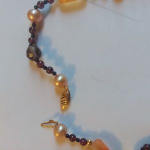 womens brand new 14kt  yellow gold necklace gemstone